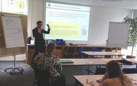 Eurice IP-expert Michele Dubbini during the 1st RELEVANCE Training School