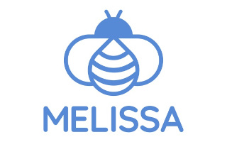 Melissa logo whiteedge